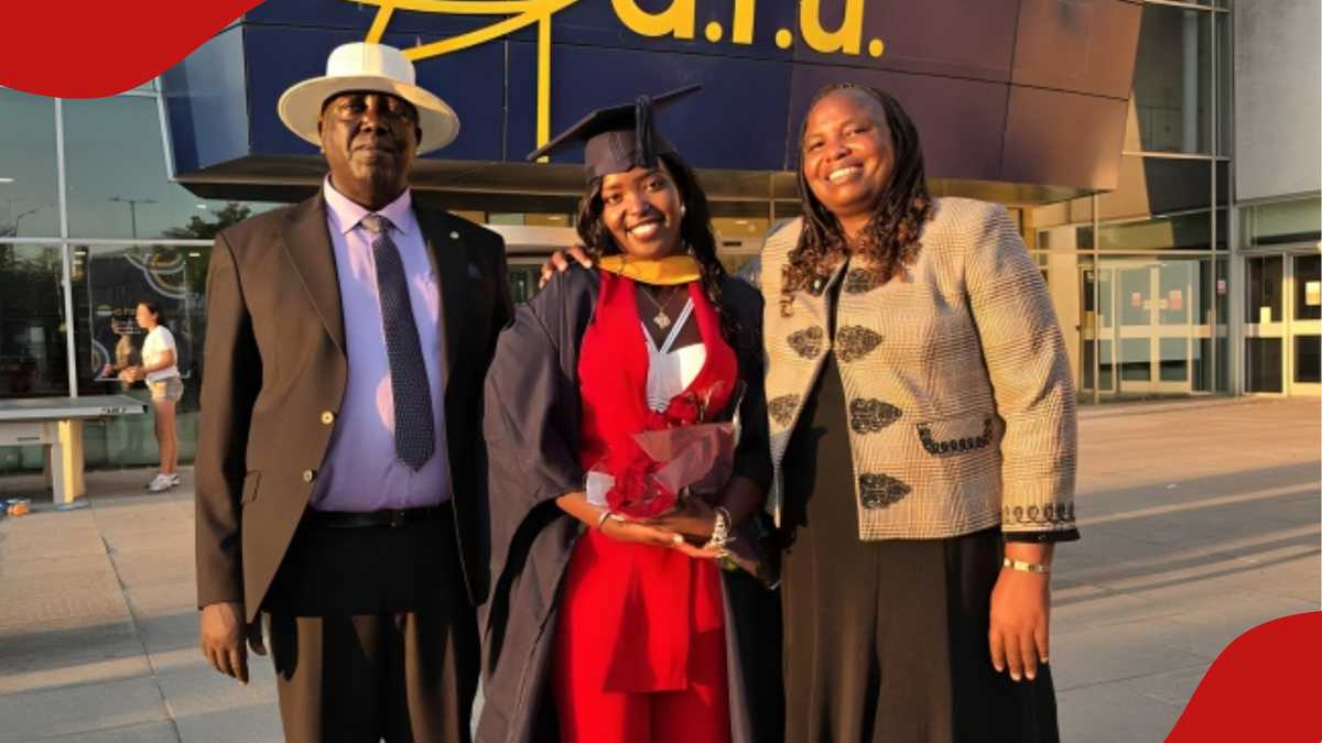Uasin Gishu MCA Malel's Daughter Graduates from UK University, Parents Attend Ceremony