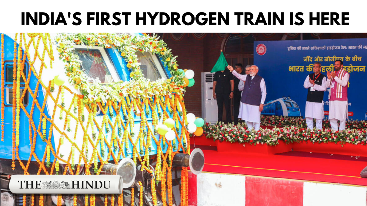India's First Hydrogen-Powered Train Launched in Haryana