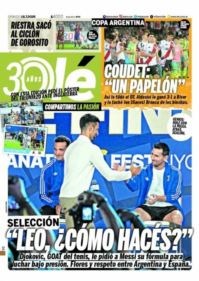 Portadas de noticias latinoamericanas del sábado 18 de julio de 2026
