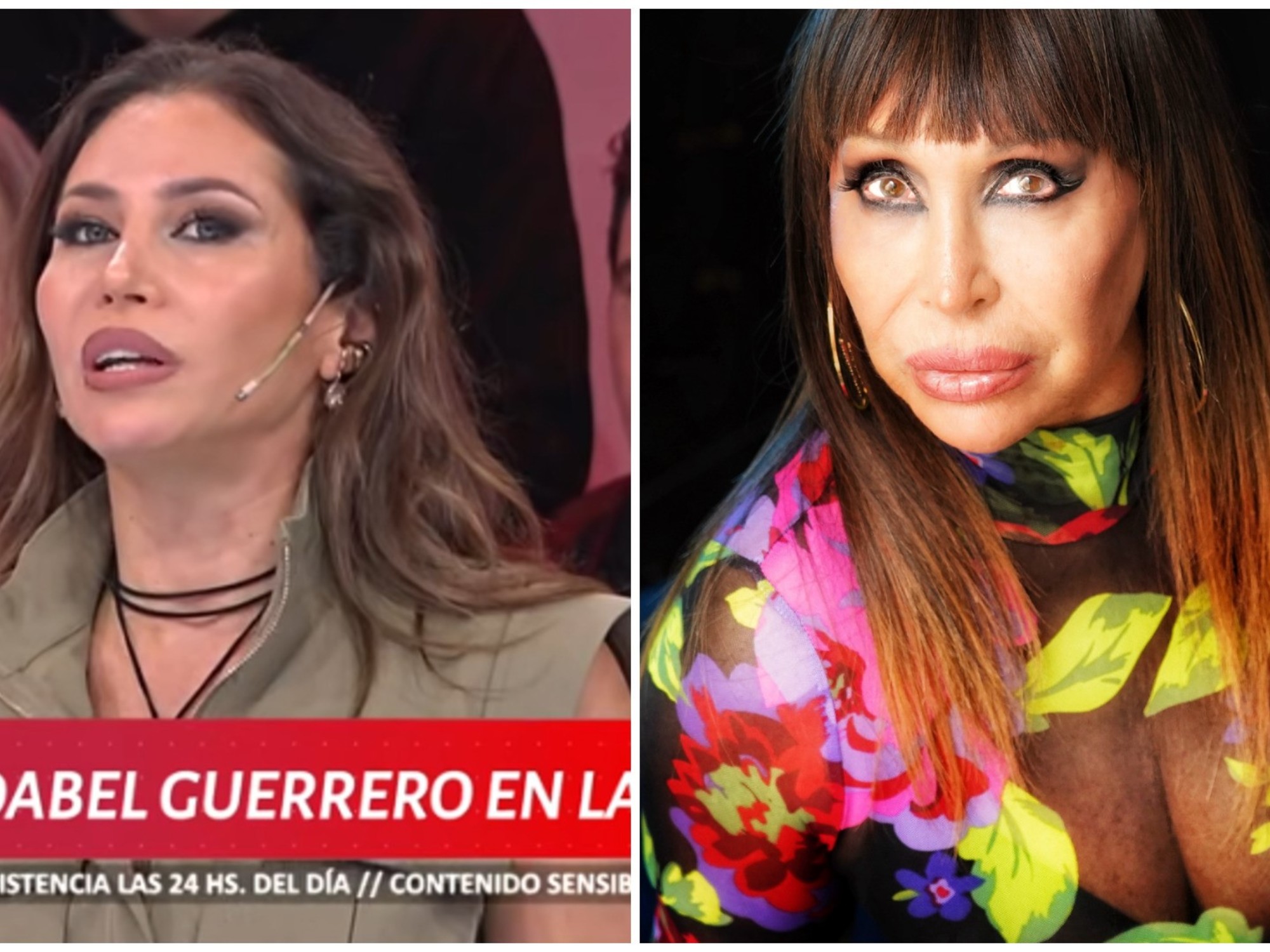Adabel Guerrero y Moria Casán enfrentan su enemistad en un nuevo cruce público