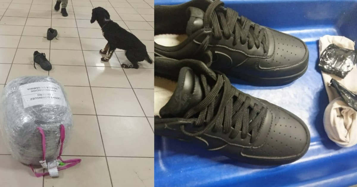 Aduana cubana incauta cocaína oculta en calzado de pasajero