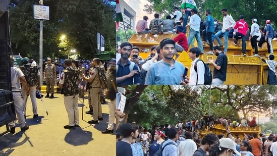 Protesters clash with police, internet suspended near Sansad Marg during CJP demonstration