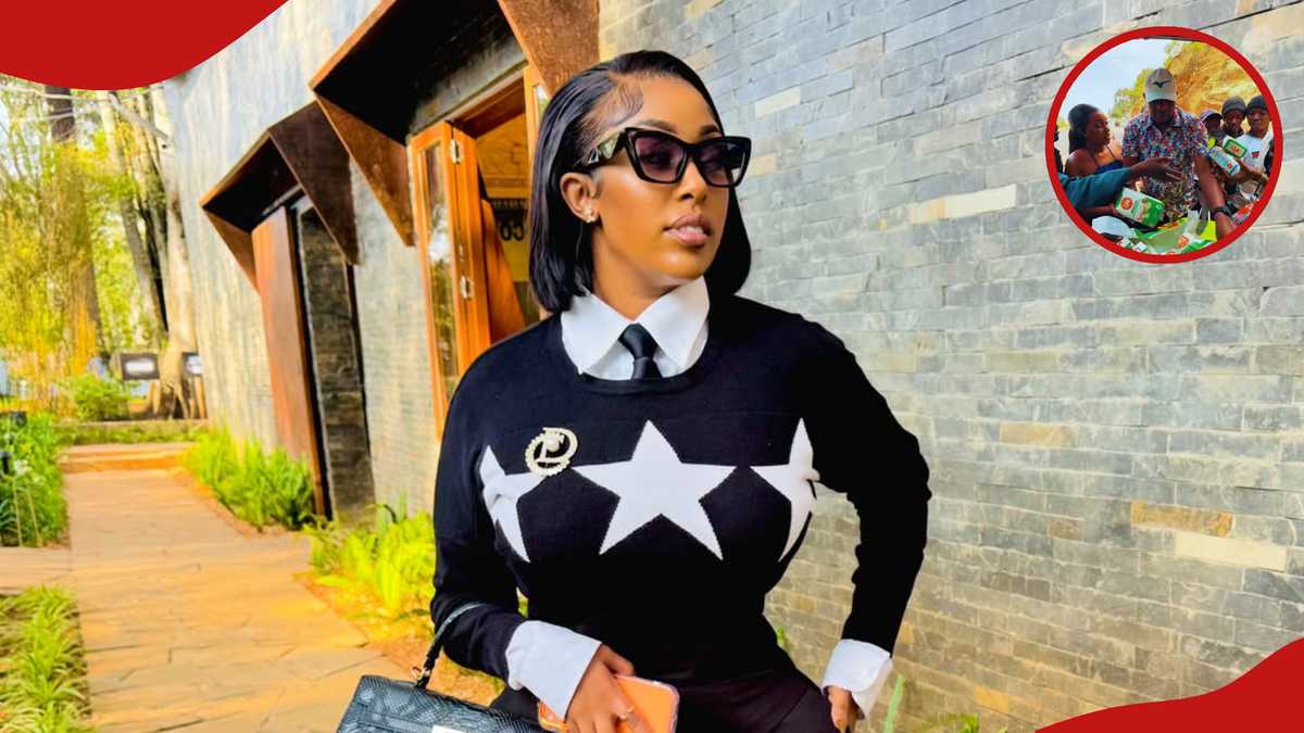 Amber Ray Gives Back to Machakos Community by Handing Out Food and Supplies