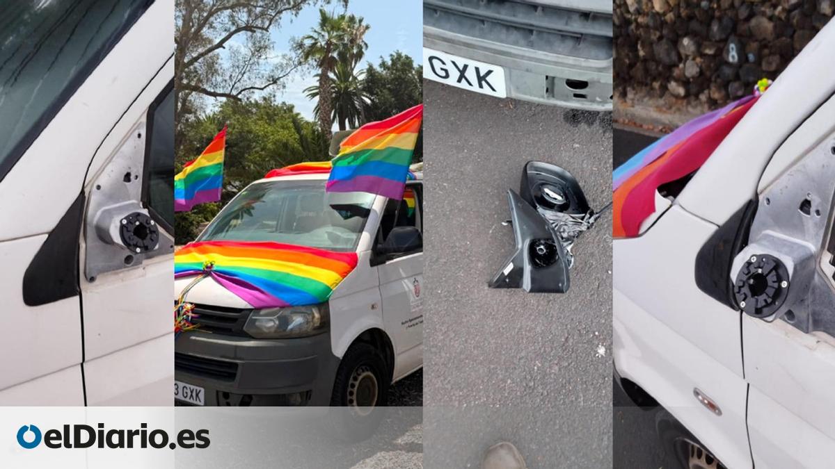 Vandalizan el vehículo municipal que difundía la programación del Orgullo LGTBIQ+ en La Palma