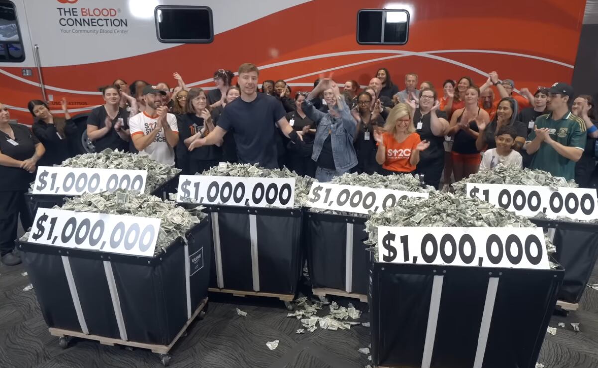 MrBeast dona 6.5 millones para cáncer pediátrico y cumple deseos de 100 niños