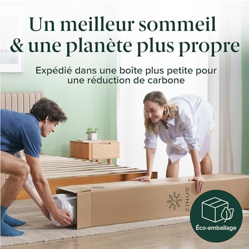 Vue 4 de Zinus Matelas Hauteur