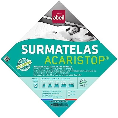 Vue 4 de Abeil Surmatelas Acaristop Antiacariens