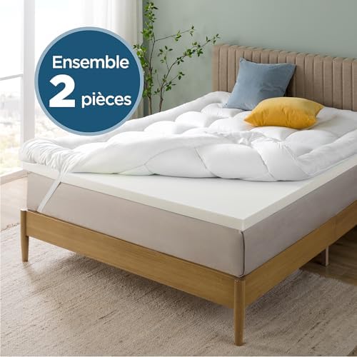 Vue 5 de Zinus Surmatelas Mousse Visco