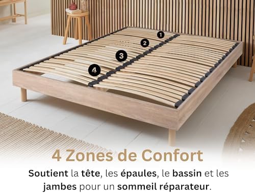 Vue 4 de Sommier Selena Cm