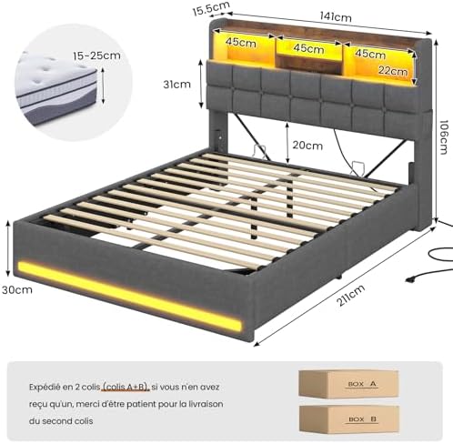 Vue 2 de Aogllati Lit Coffre