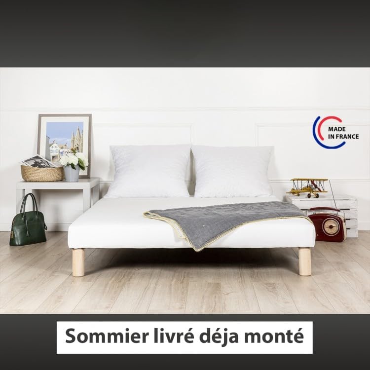 Vue 2 de Generique Sommier Wyatt Blancxcm