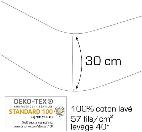 Vue 4 de Matt Rose Drap Housse
