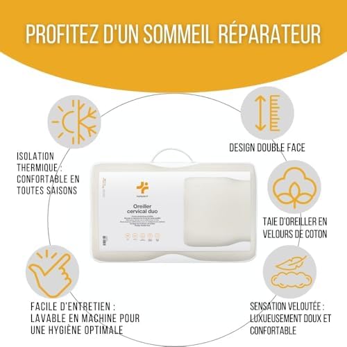 Vue 4 de Inphysio Duo Premium Oreiller