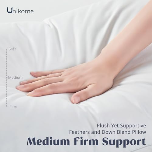 Vue 4 de Unikome Oreiller En Plumes