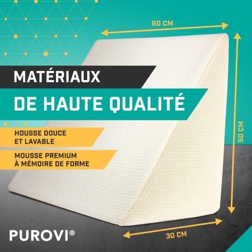 Vue 3 de Purovi Coussin Triangulaire Multifonction