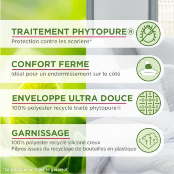 Vue 3 de Blanreve Oreiller Ferme Anti