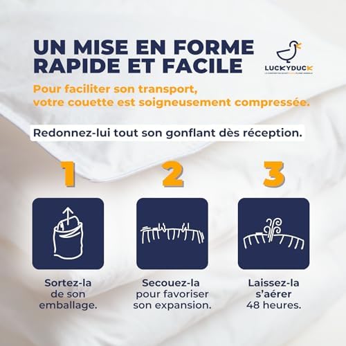 Vue 3 de Couette Chaude Luckyduck