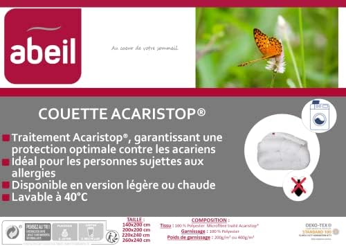 Vue 4 de Abeil Couette Chaude Acaristop