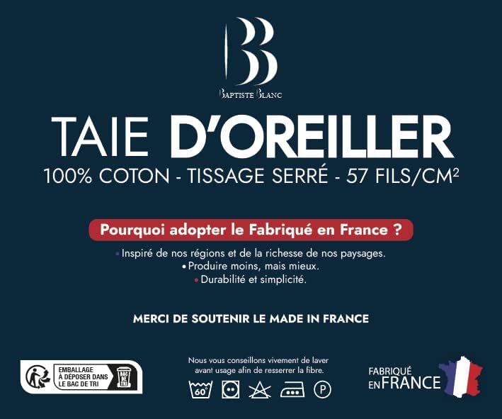 Vue 4 de Baptiste Blanc Taie Doreiller