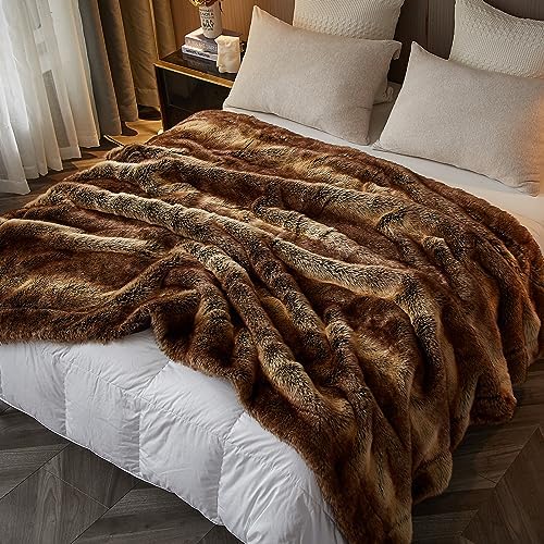 Vue 5 de Homfine Luxueuse Plaid Fausse