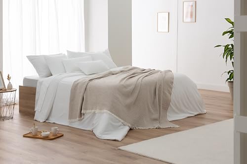 Vue 6 de Todocama Couverture En Coton