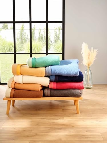 Vue 2 de Couverture Laine Myosotisciel