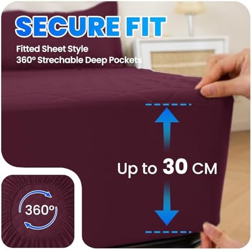 Vue 5 de Cycmaco Protege Matelas Impermeable