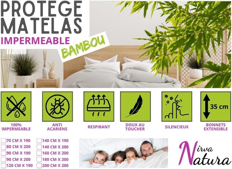 Vue 2 de Protege Matelas Fibre De