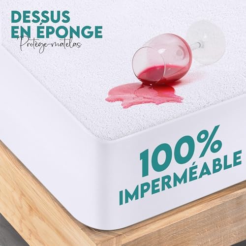 Vue 3 de Utopia Bedding Protege Matelas