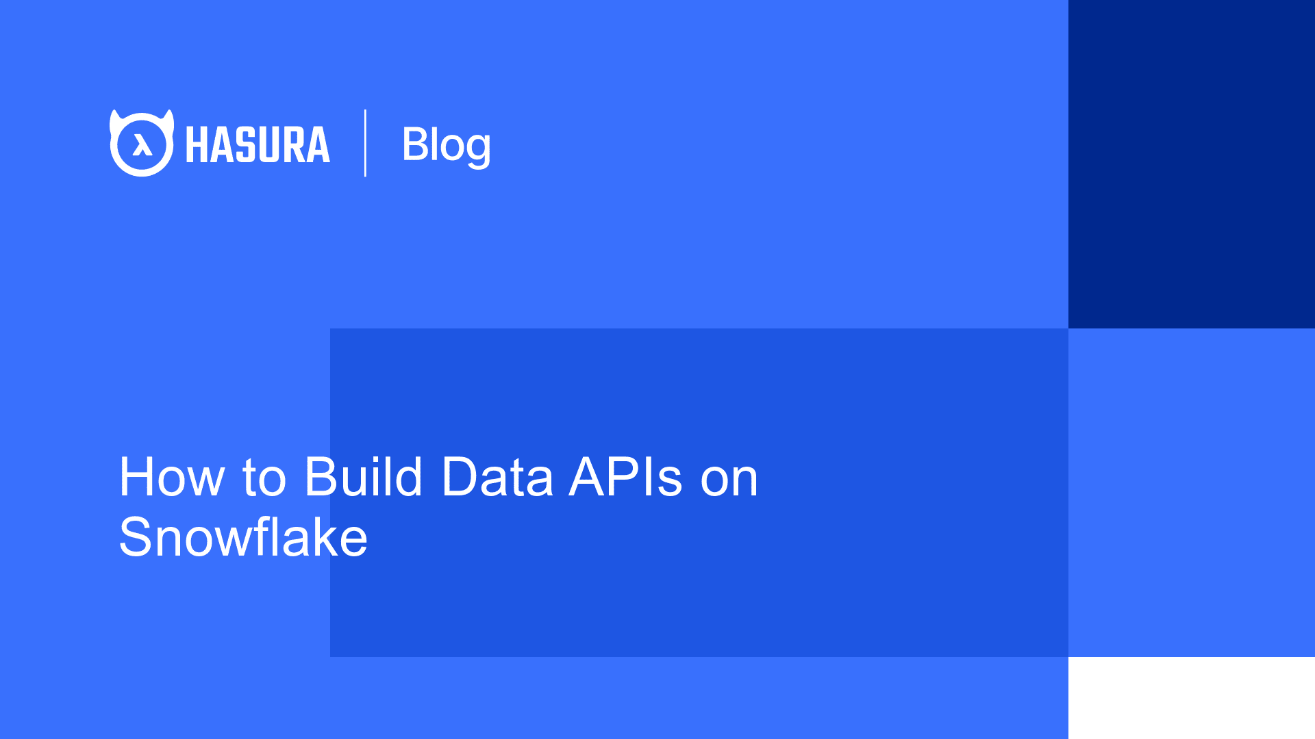 How to Build APIs on Snowflake