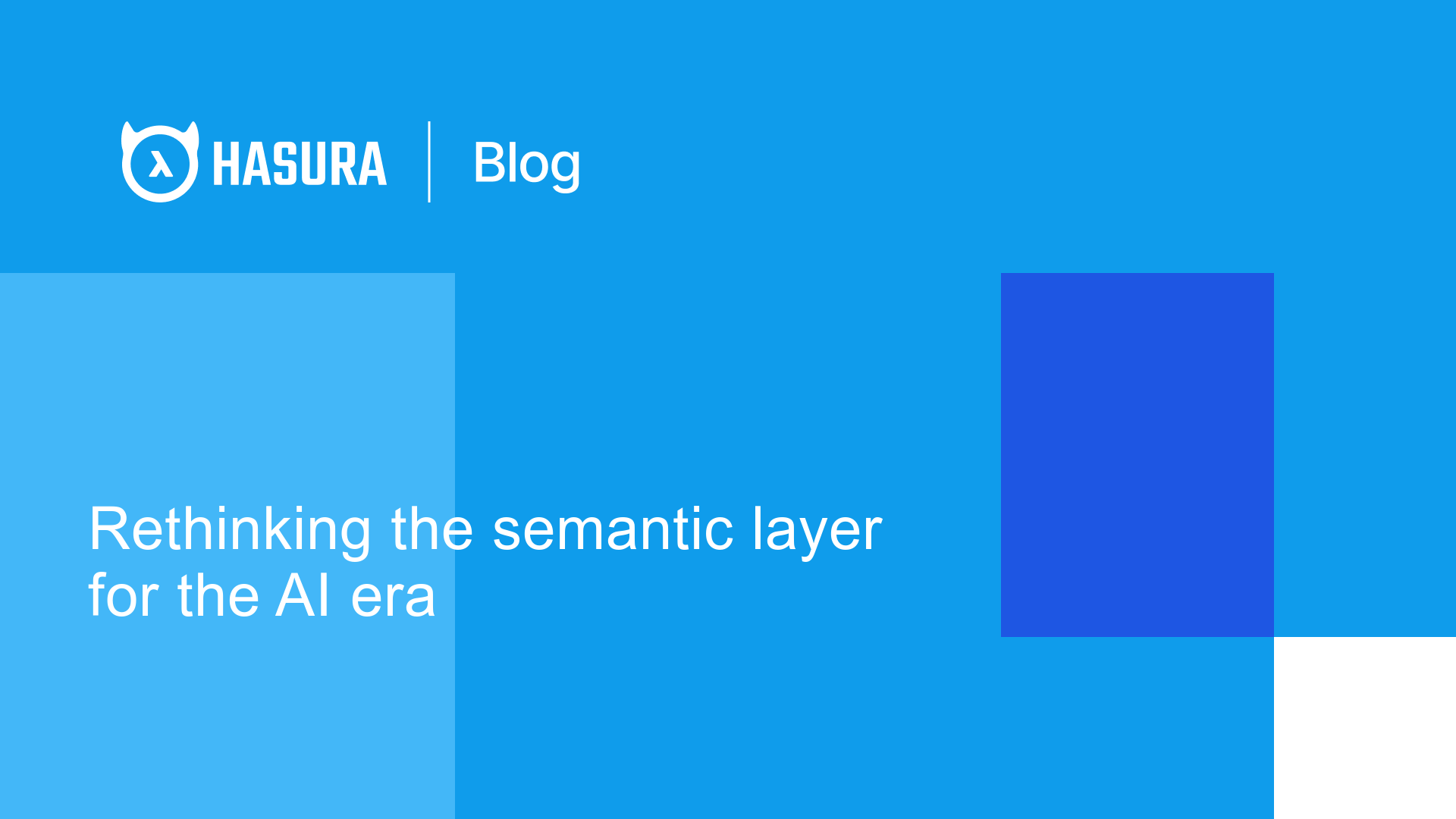 Rethinking the semantic layer for the AI era