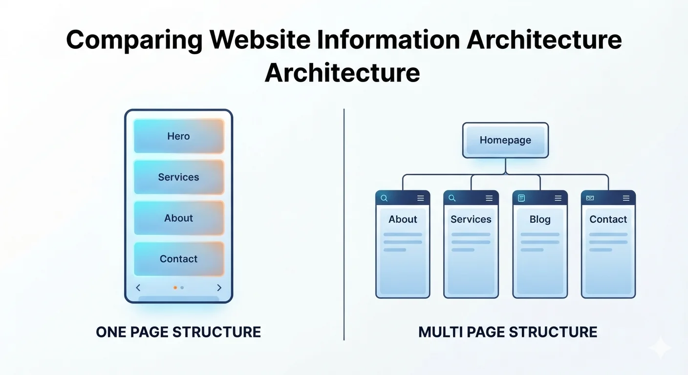 SEO comparison one page vs multi page