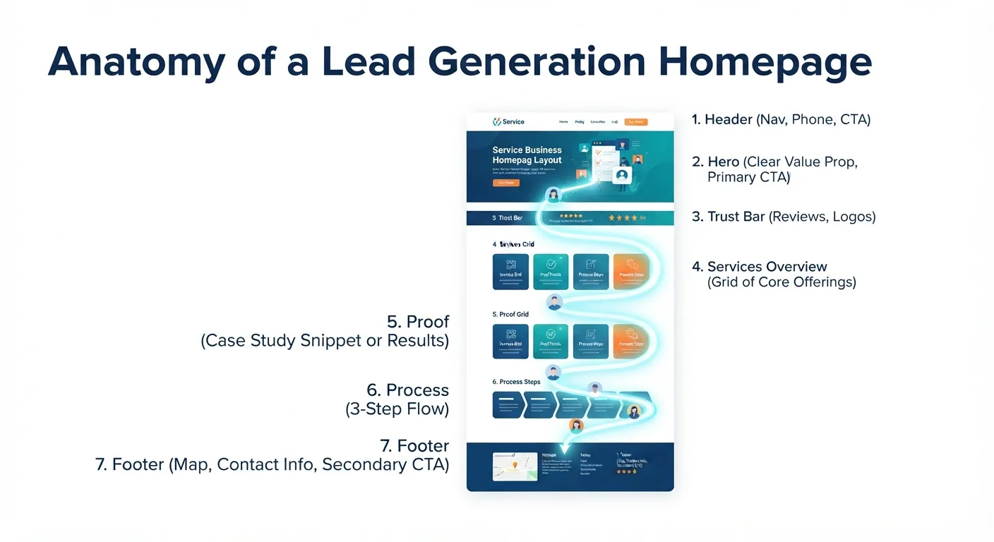 Lead generation homepage