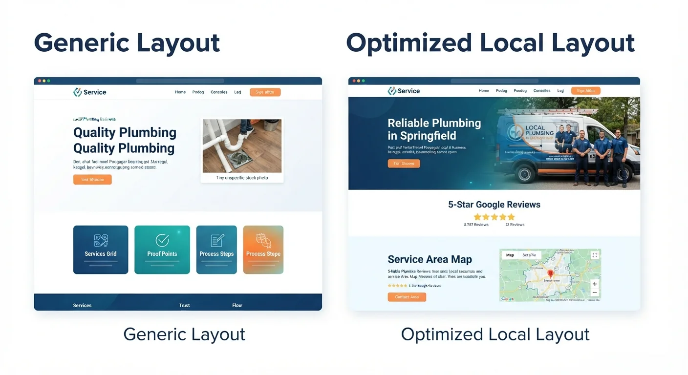  Local service business layout