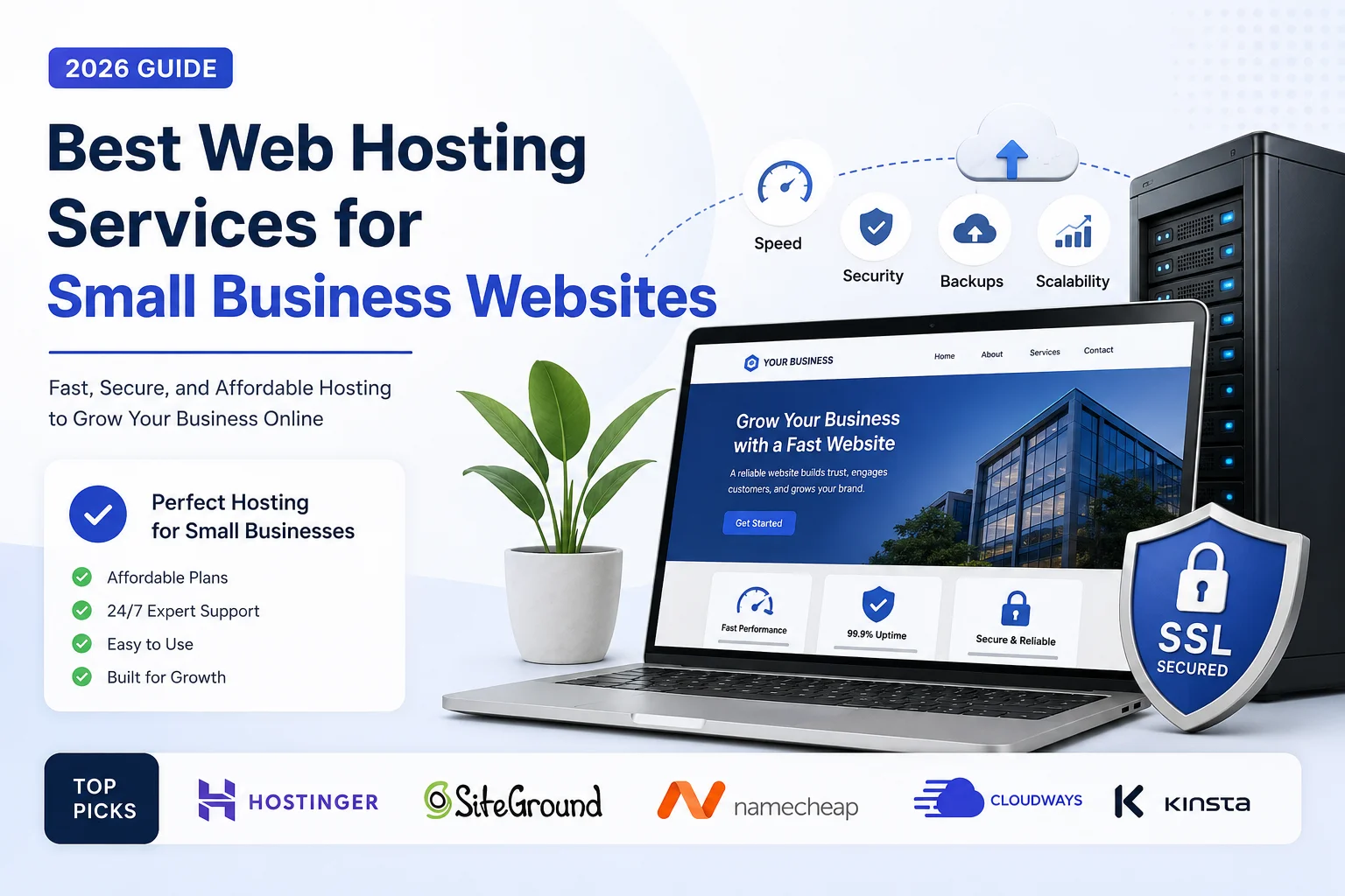 Best Web Hosting Services for Small Business Websites in 2026