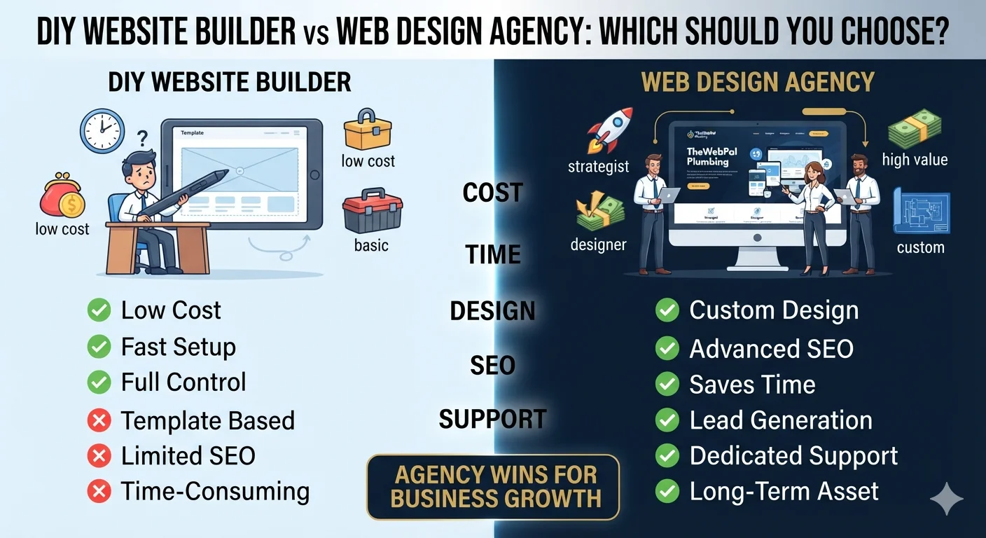DIY Website Builder vs Web Design Agency: Which Should You Choose?