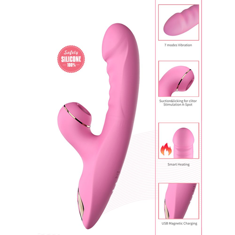 VIBRADOR E SUGADOR DUPLO