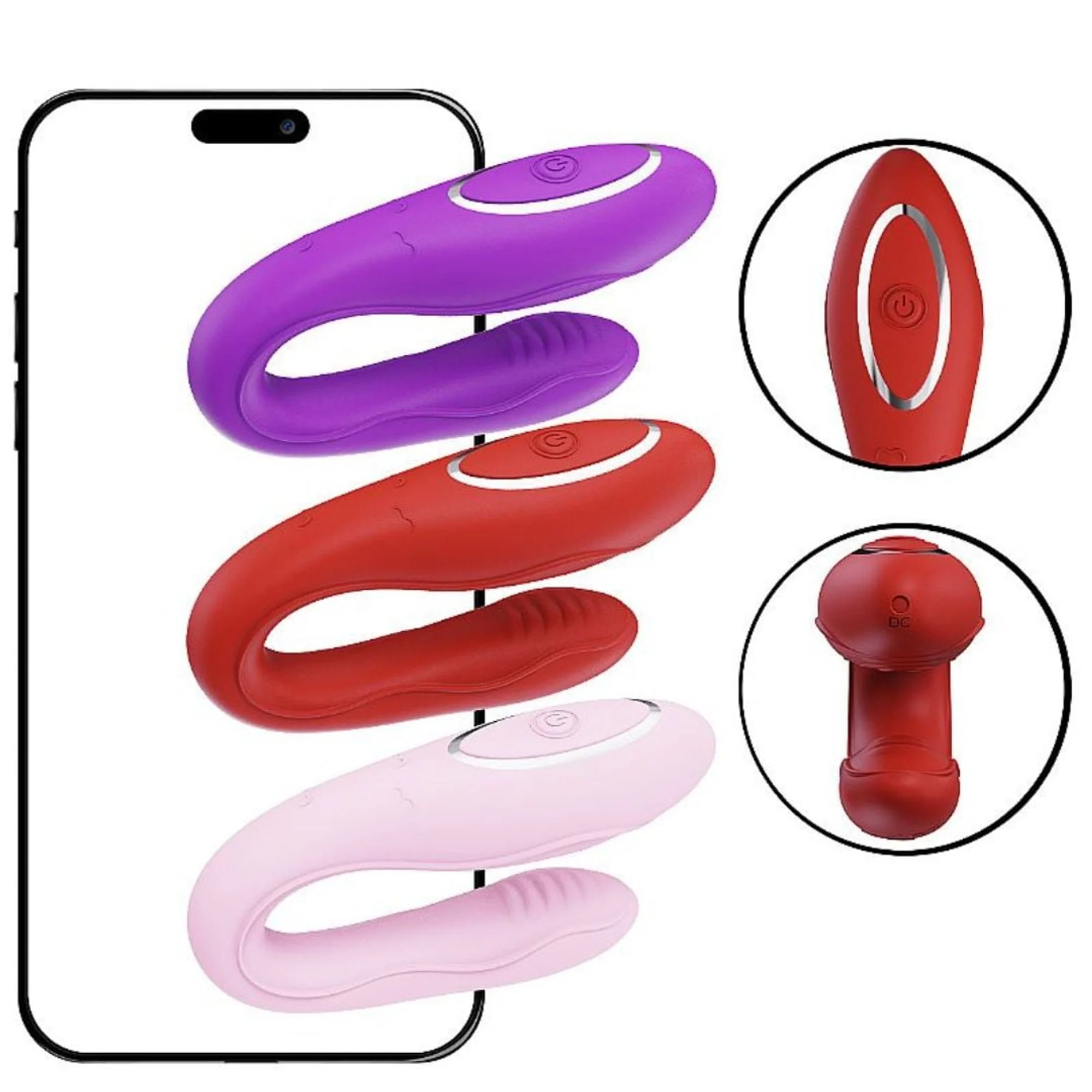 VIBRADOR TIPO U COM APP