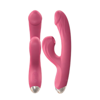 VIBRADOR PONTO G COM ESTIMULADOR CLITORIANO