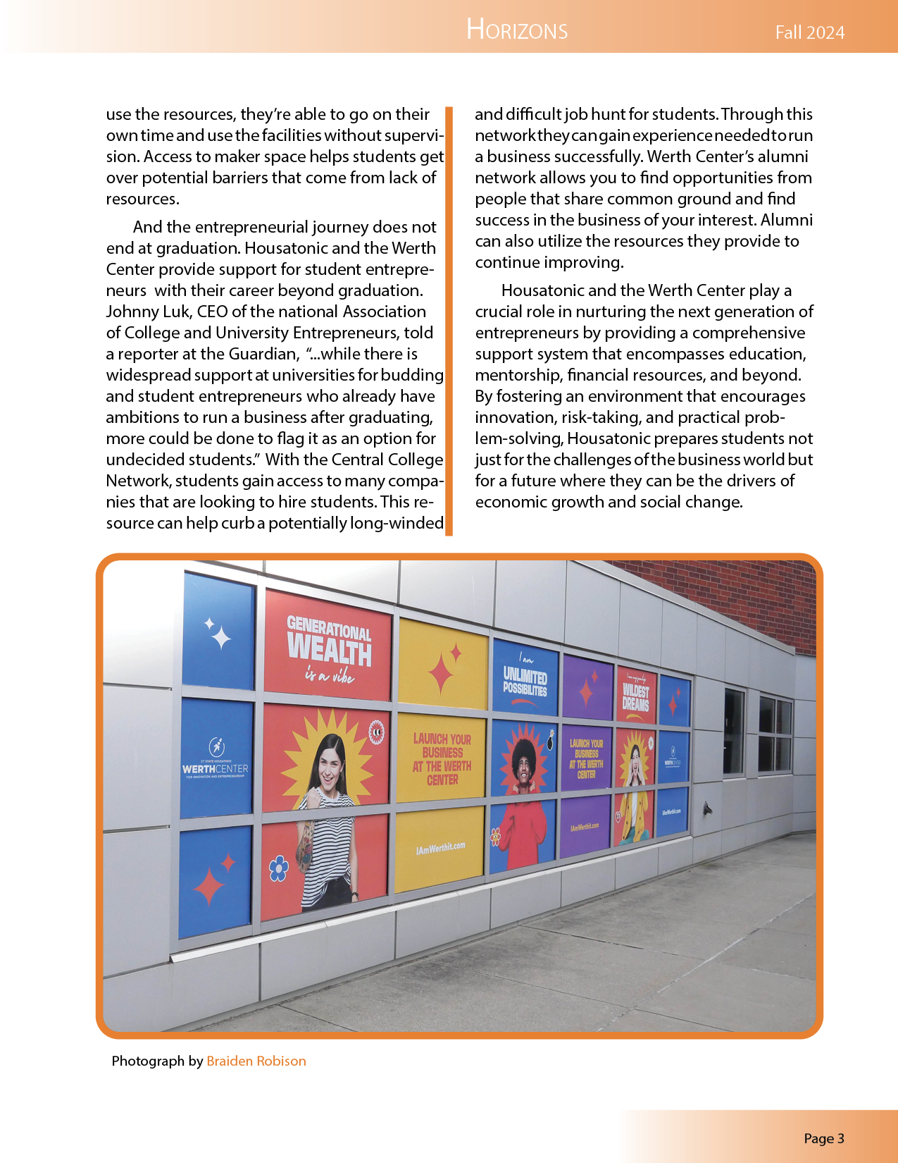 Graphic design for magazine layout