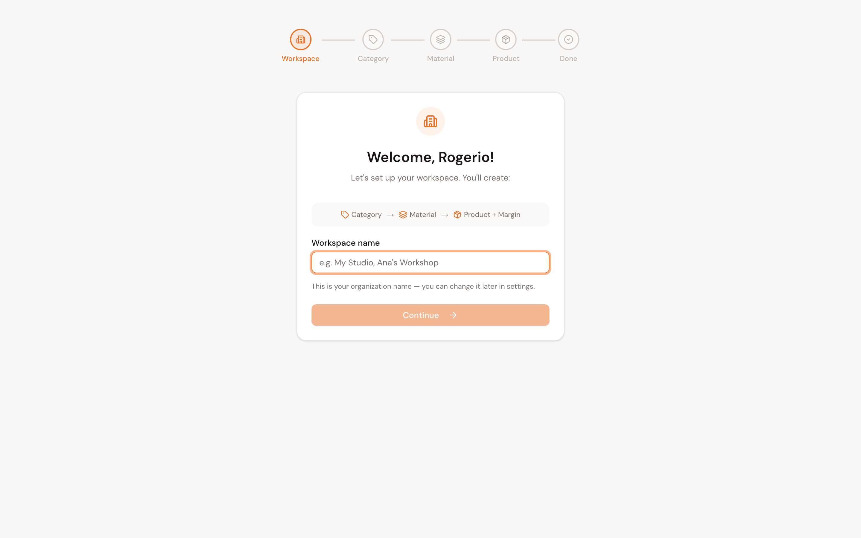 The onboarding wizard
