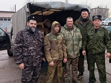 Казаки Раевского станичного общества доставили гуманитарную помощь в зону проведения СВО