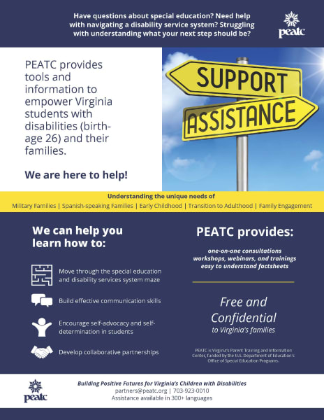 Parent Educational Advocacy Training Center (PEATC) Community Office Hours