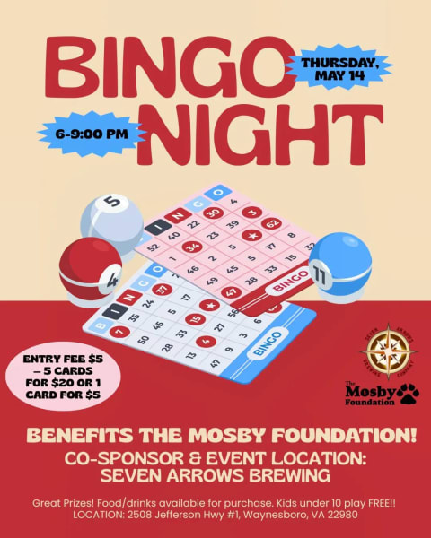 Benefit Bingo Night for Mosby Foundation