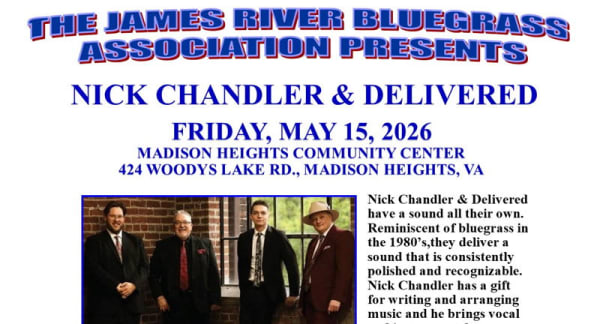 Bluegrass Concert: Nick Chandler & Delivered and Shady Creek