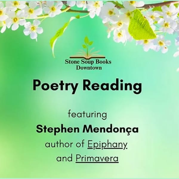 Poetry Reading: Stephen Mendonça