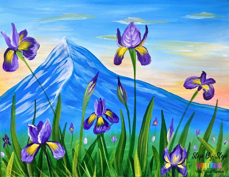 Paint Night For Adults - "Mountain Irises" [WAITLISTED]