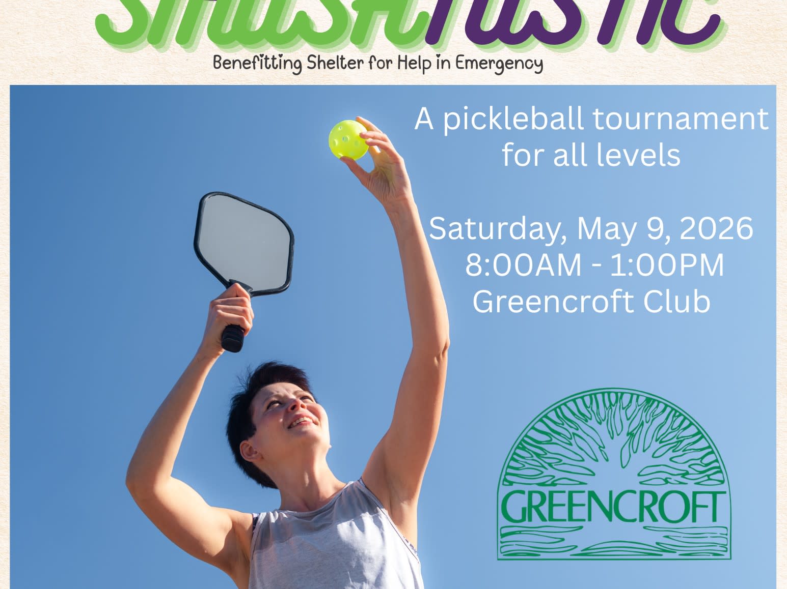 Shelter Smashtastic Pickleball Tournament