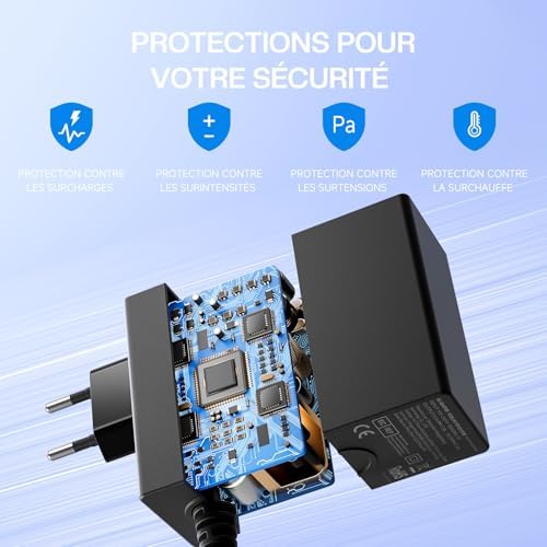 Vue 4 de Echtpower Adaptateur Secteur Pour
