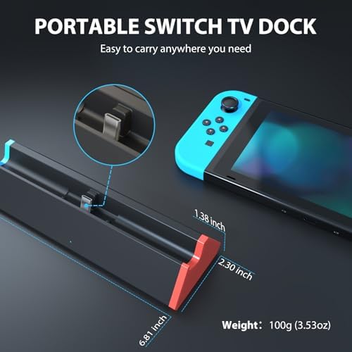 Vue 6 de Siwiqu Switch Tv Dock